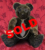 Natural Sheared Beaver and Brown Persian Lamb Teddy Bear