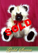 24" Polar Raccoon Fur Teddy Bear