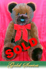 24" Natural Dark Austrailian Oppossum Fur Teddy Bear