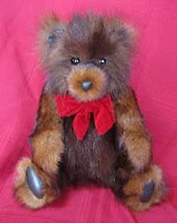 mink fur teddy bear
