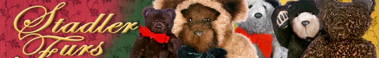 Real fur teddy bears by Stadler Furs and fur teddy bear artist Dean Stadler
